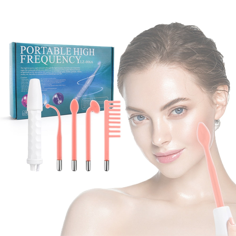 Revitalize Your Skin with the 4 in 1 High Frequency Neon Electrotherapy Wand