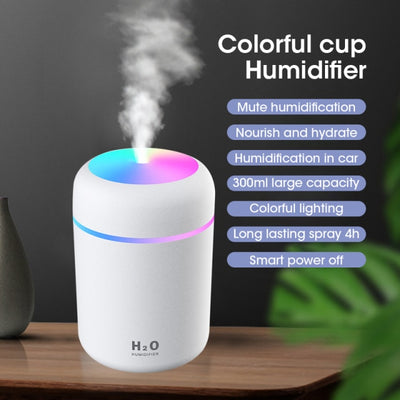AuraBreeze: LED Humidifier for Home - Revitalize Your Space