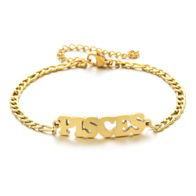 Zodiac Constellations Charm Bracelet - Embrace Your Astrological Sign