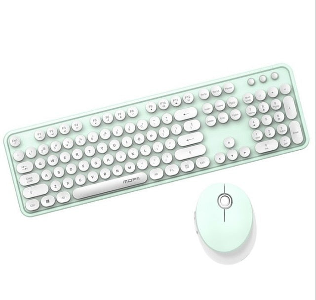 Elevate Your Keyboard Experience with the Wireless Candy Color Round Keycap Keyboard Set