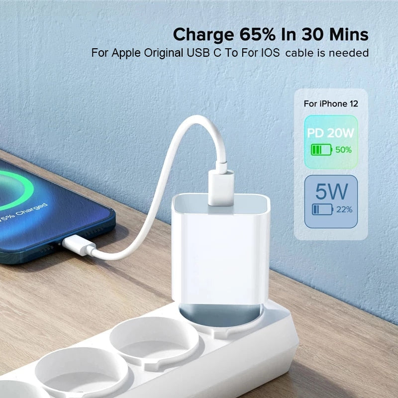 20W Fast Charger for iPhone - Experience Lightning-Fast Charging