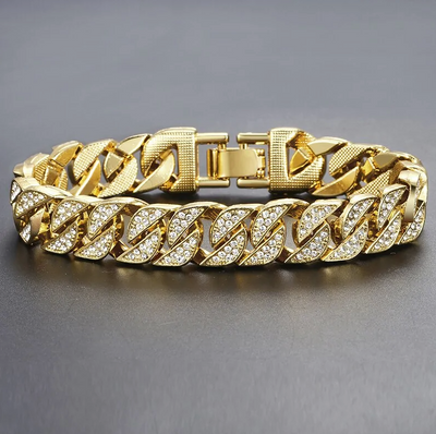 Miami Curb Cuban Chain Bracelet For Men Gold: Elevate Your Style with Trendsetting Luxury