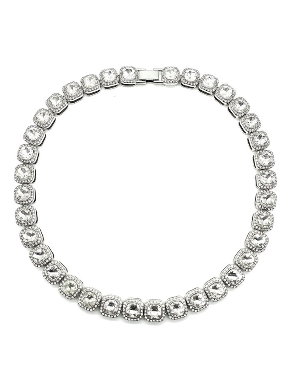10mm Clustered Tennis Chain: Make a Bold Statement with Exquisite Style